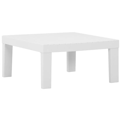 Set Divani da Giardino con Cuscini 2 pz in Plastica Bianco - homemem39