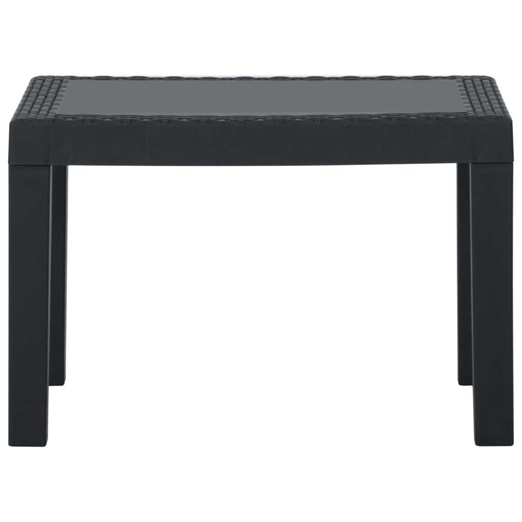 Set Divani da Giardino con Cuscini 3 pz in Plastica Grigio | homemem39