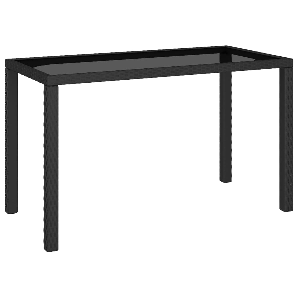 Set da Pranzo da Giardino 6 pz con Cuscini in Polyrattan Nero | homemem39