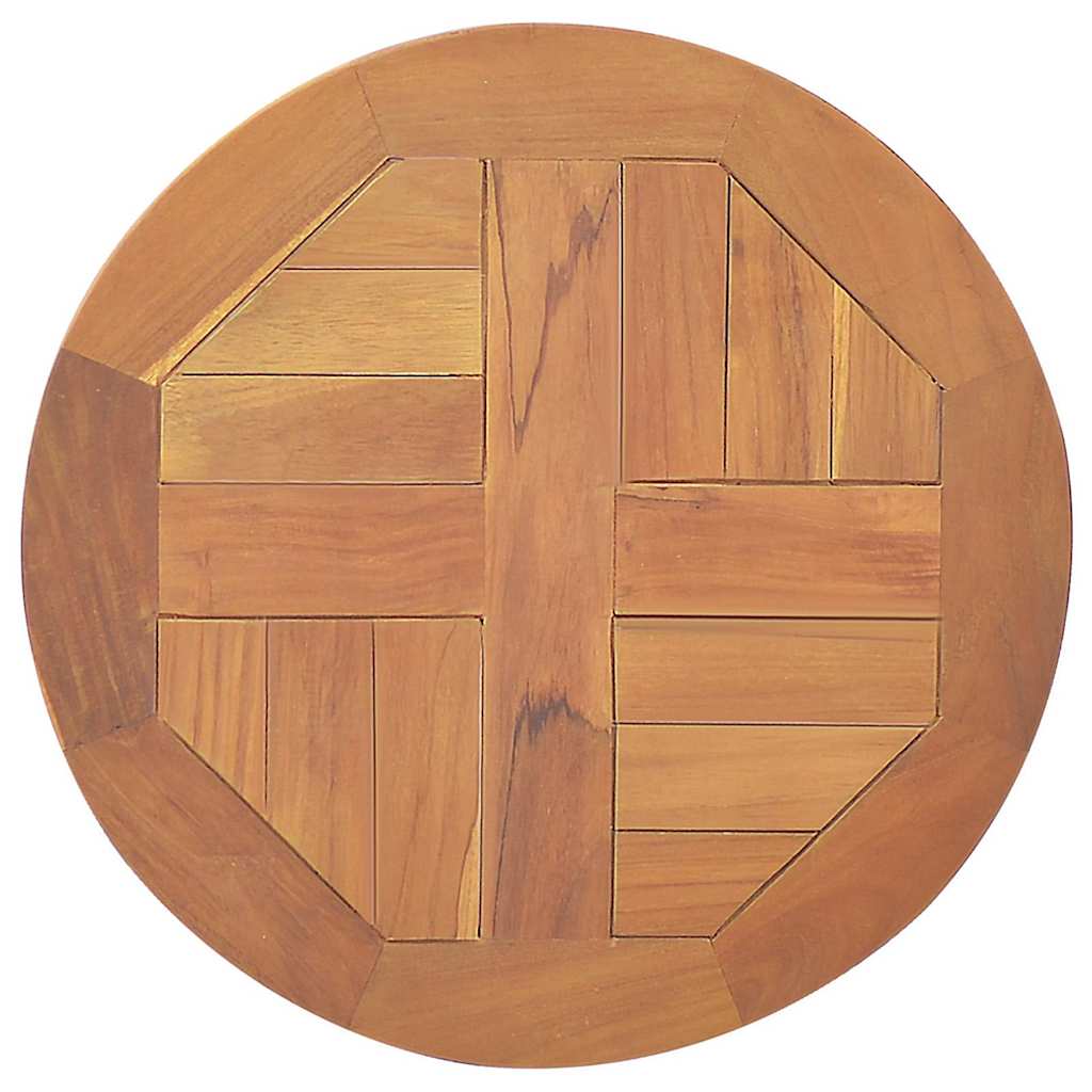 Piano Tavolo in Legno Massello di Teak Rotondo 2,5 cm 40 cm | homemem39