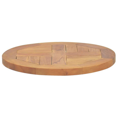 Piano Tavolo in Legno Massello di Teak Rotondo 2,5 cm 40 cm | homemem39