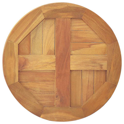 Piano Tavolo in Legno Massello di Teak Rotondo 2,5 cm 40 cm | homemem39