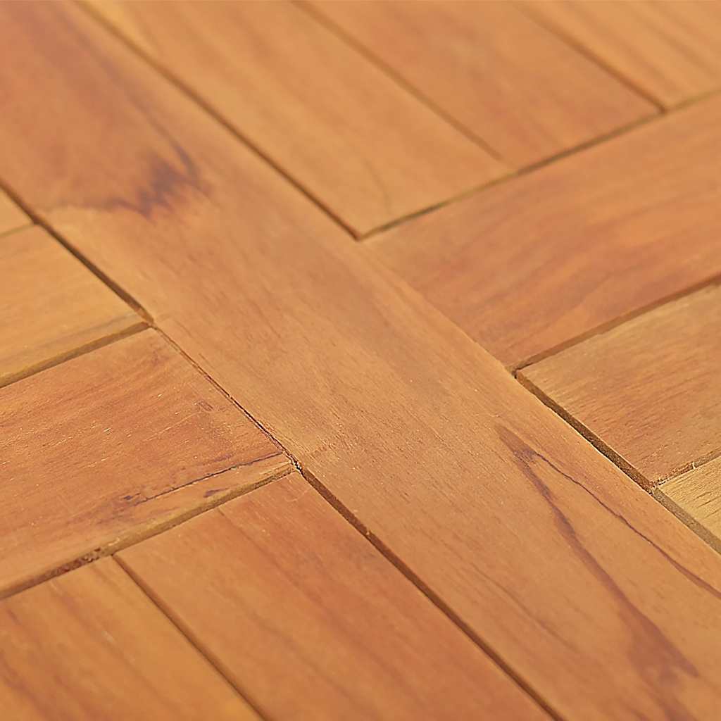 Piano Tavolo in Legno Massello di Teak Rotondo 2,5 cm 40 cm | homemem39