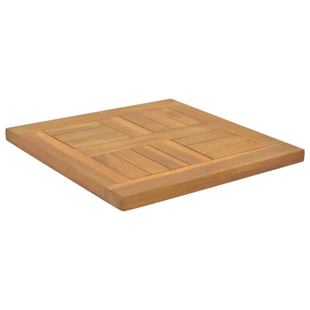 Piano Tavolo Quadrato 40x40x2,5 cm in Legno Massello di Teak - homemem39
