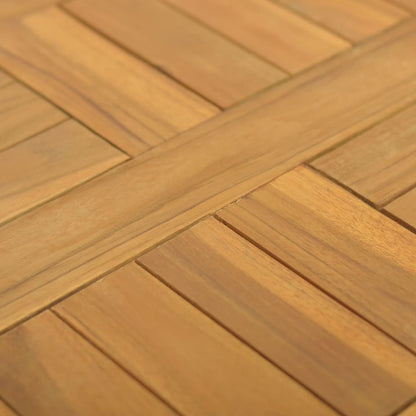 Piano Tavolo Quadrato 40x40x2,5 cm in Legno Massello di Teak - homemem39