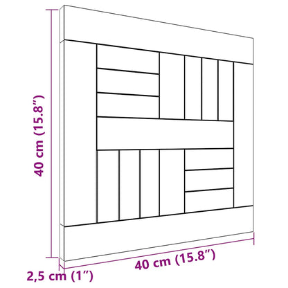 Piano Tavolo Quadrato 40x40x2,5 cm in Legno Massello di Teak