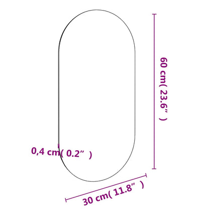 Specchio 60x30 cm in Vetro - homemem39