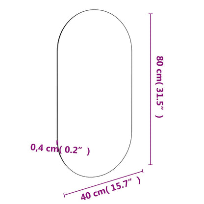 Specchio 80x40 cm in Vetro - homemem39
