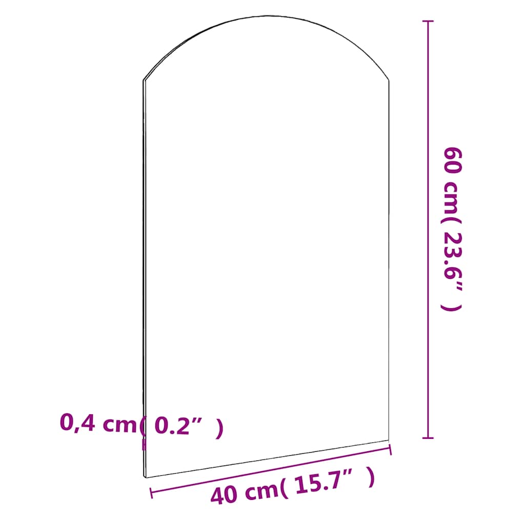 Specchio 60x40 cm in Vetro | homemem39