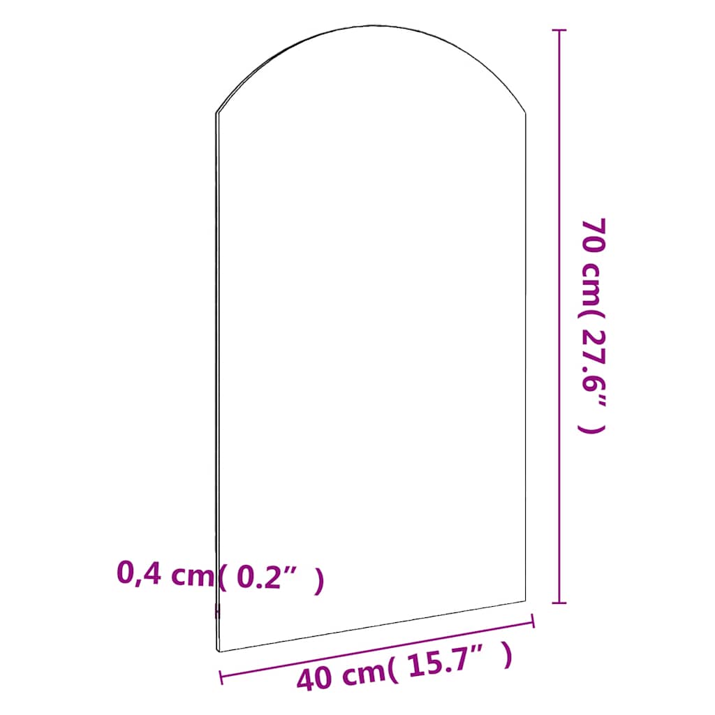 Specchio 70x40 cm in Vetro | homemem39
