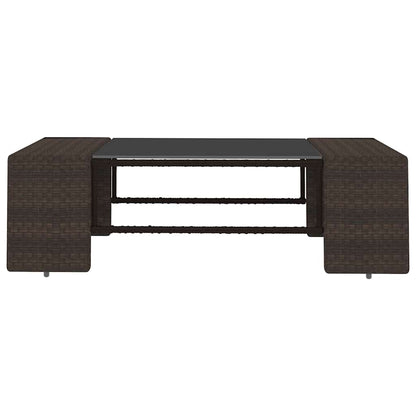 Set Divani da Giardino 6 pz con Cuscini in Polyrattan Marrone