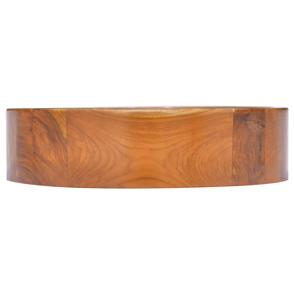 Lavabo in Legno Massello di Teak Φ40x10 cm - homemem39