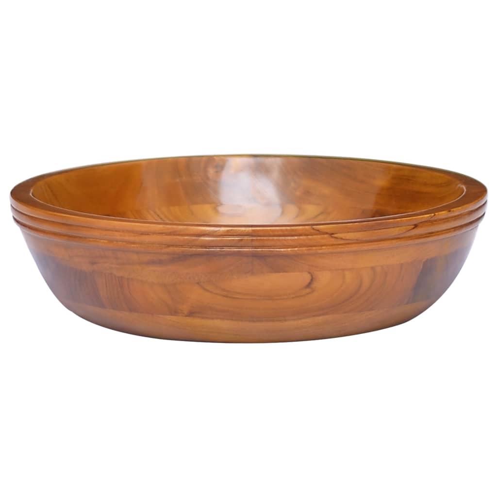 Lavabo in Legno Massello di Teak Φ40x10 cm - homemem39