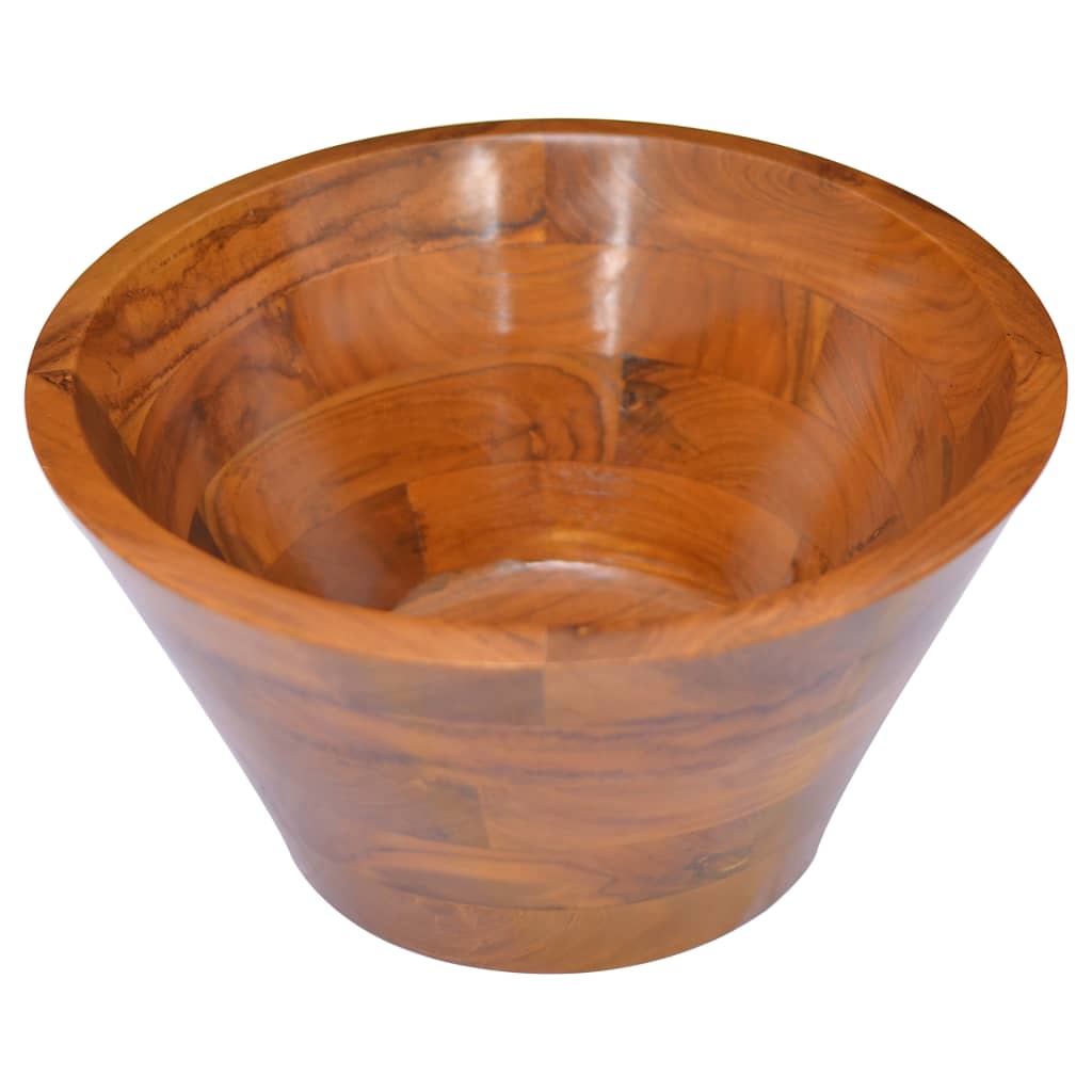 Lavabo in Legno Massello di Teak Φ40x20 cm - homemem39