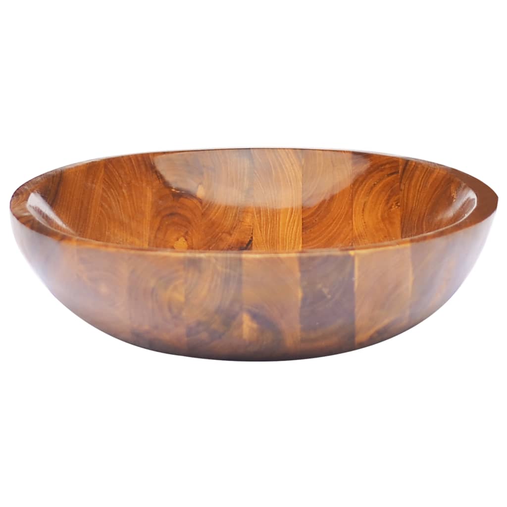 Lavabo in Legno Massello di Teak 60x40x10 cm - homemem39