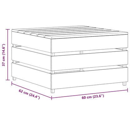 Tavoli da Giardino su Pallet 2 pz in Pino Impregnato - homemem39