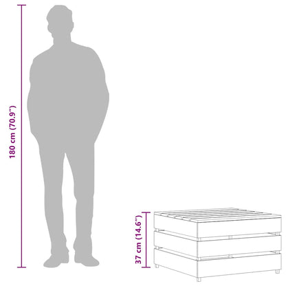 Tavoli da Giardino su Pallet 2 pz in Pino Impregnato - homemem39