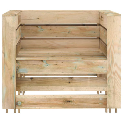 Set Divani da Giardino su Pallet 2 pz Legno di Pino Impregnato - homemem39