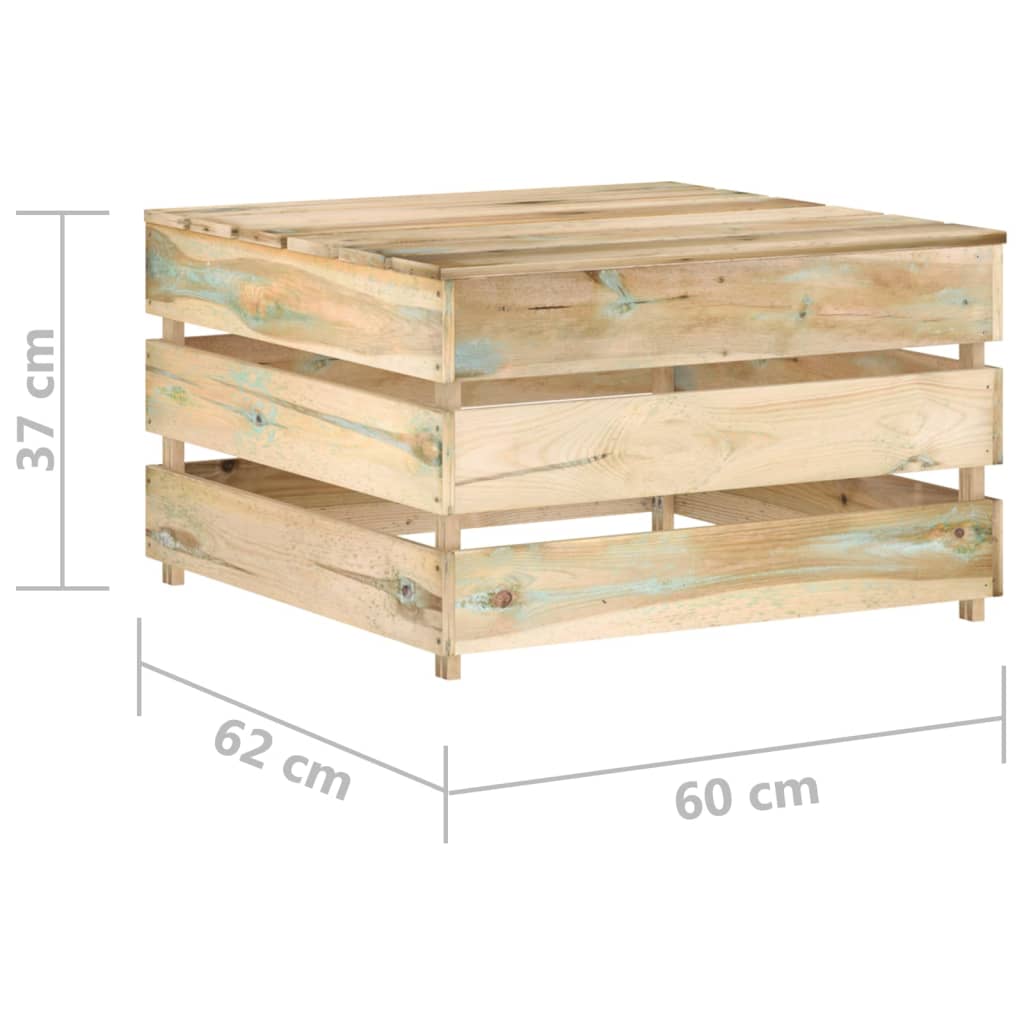 Set Divani da Giardino su Pallet 2 pz Legno di Pino Impregnato - homemem39