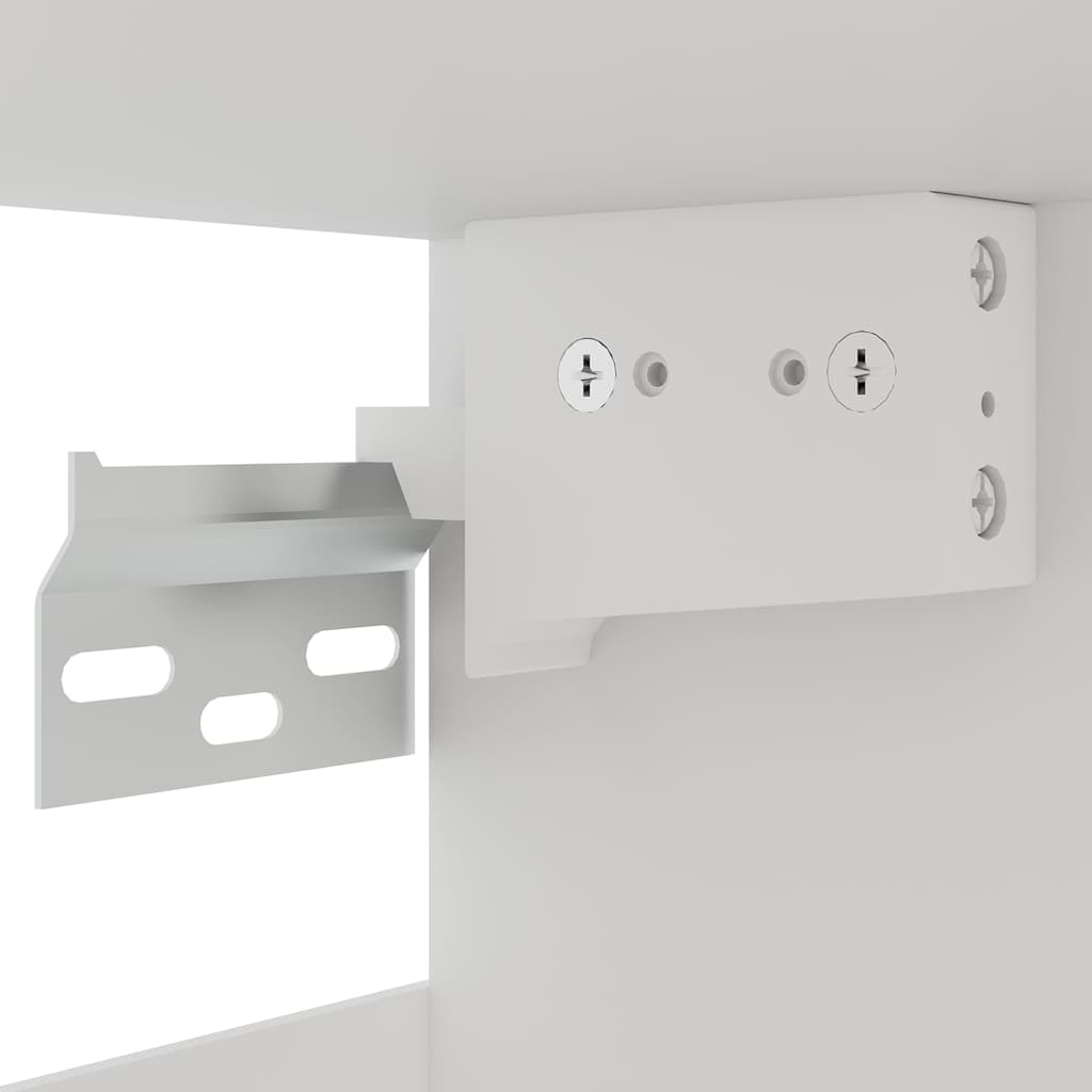 Set Armadi da Cucina 7 pz Lyon Bianco in Truciolato | homemem39