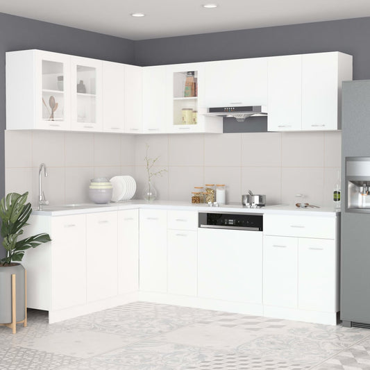 Set Armadi da Cucina 11 pz Bianco in Truciolato - homemem39