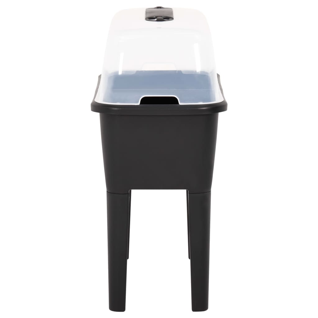 Fioriera Rialzata 77x38,7x82 cm in PP - homemem39