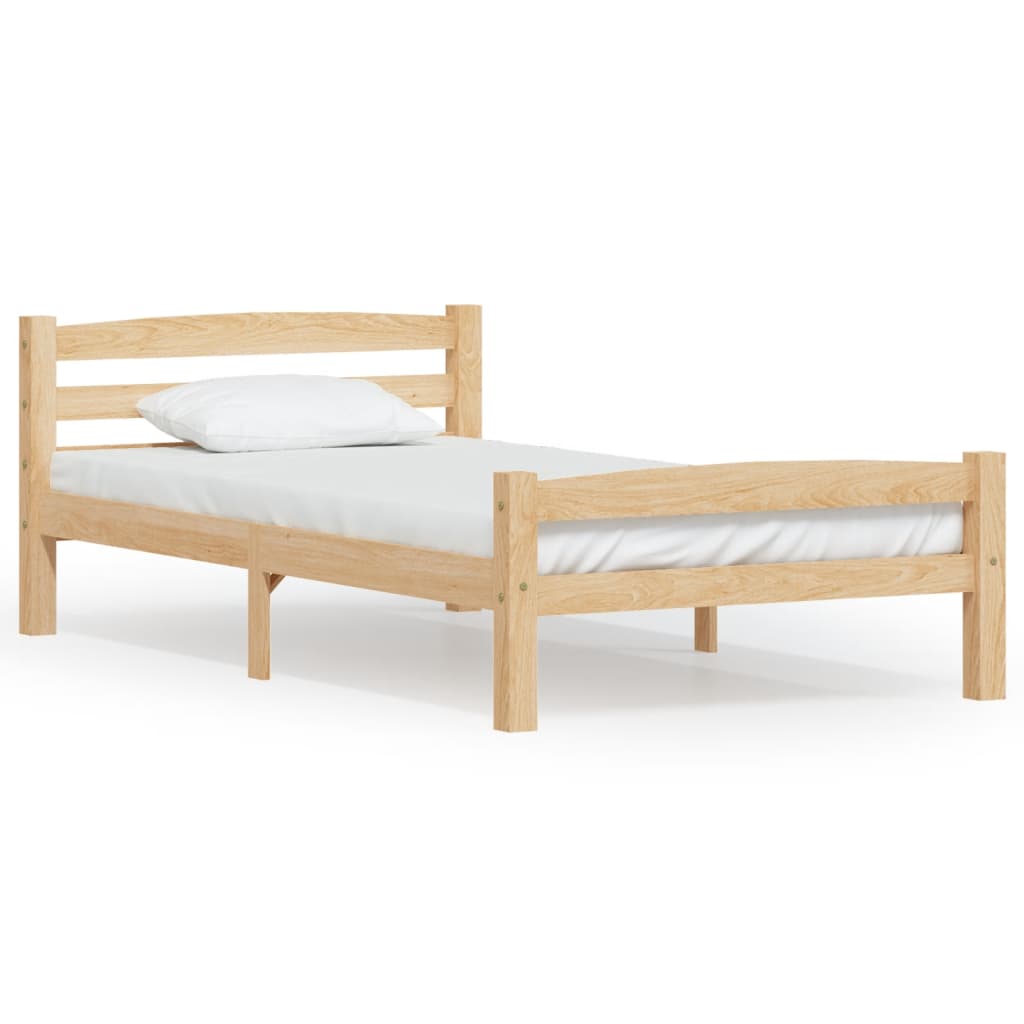 Giroletto senza Materasso 100x200 cm in Legno Massello di Pino | homemem39