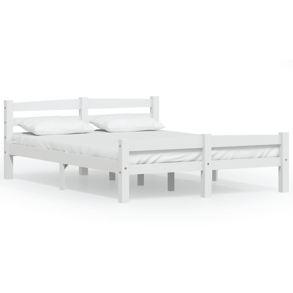 Giroletto senza Materasso Bianco 140x200 cm in Legno di Pino | homemem39