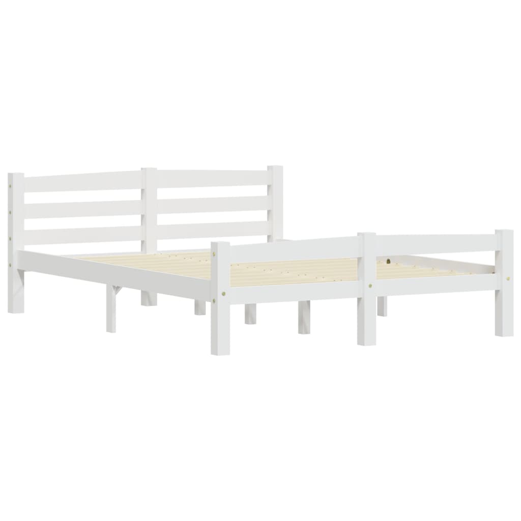 Giroletto senza Materasso Bianco 140x200 cm in Legno di Pino | homemem39