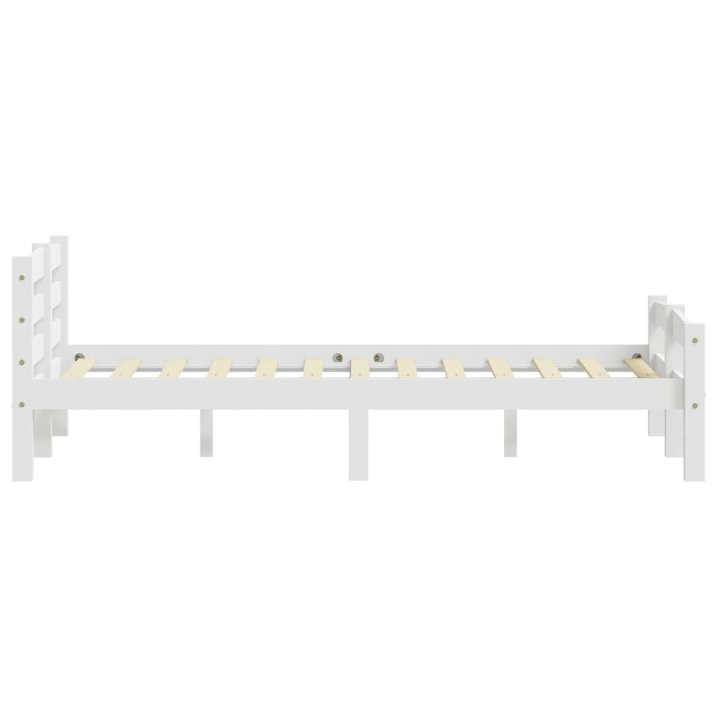 Giroletto senza Materasso Bianco 140x200 cm in Legno di Pino | homemem39