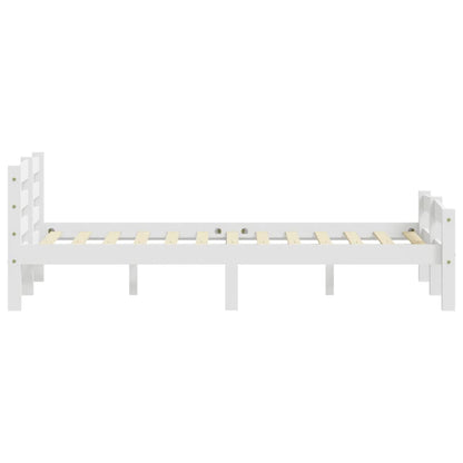 Giroletto senza Materasso Bianco 140x200 cm in Legno di Pino | homemem39