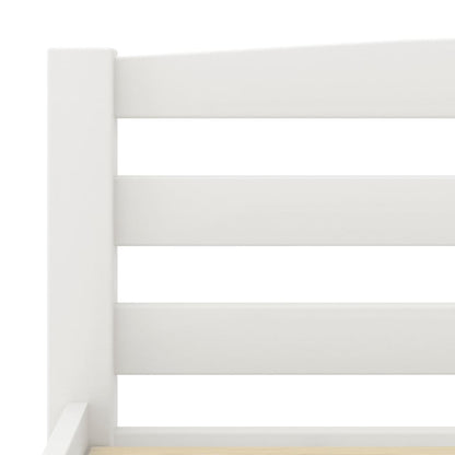 Giroletto senza Materasso Bianco 140x200 cm in Legno di Pino | homemem39