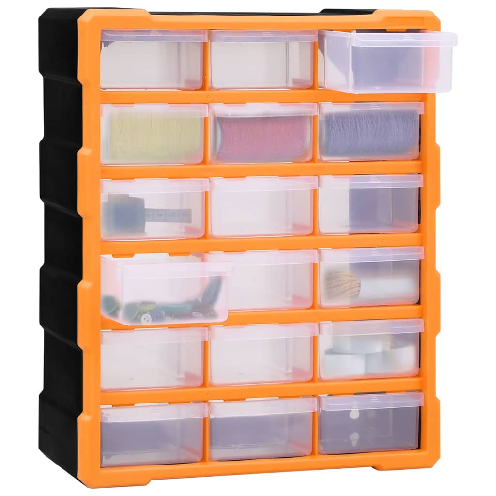 Mobile Contenitore con 18 Cassetti Medi 38x16x47 cm | homemem39