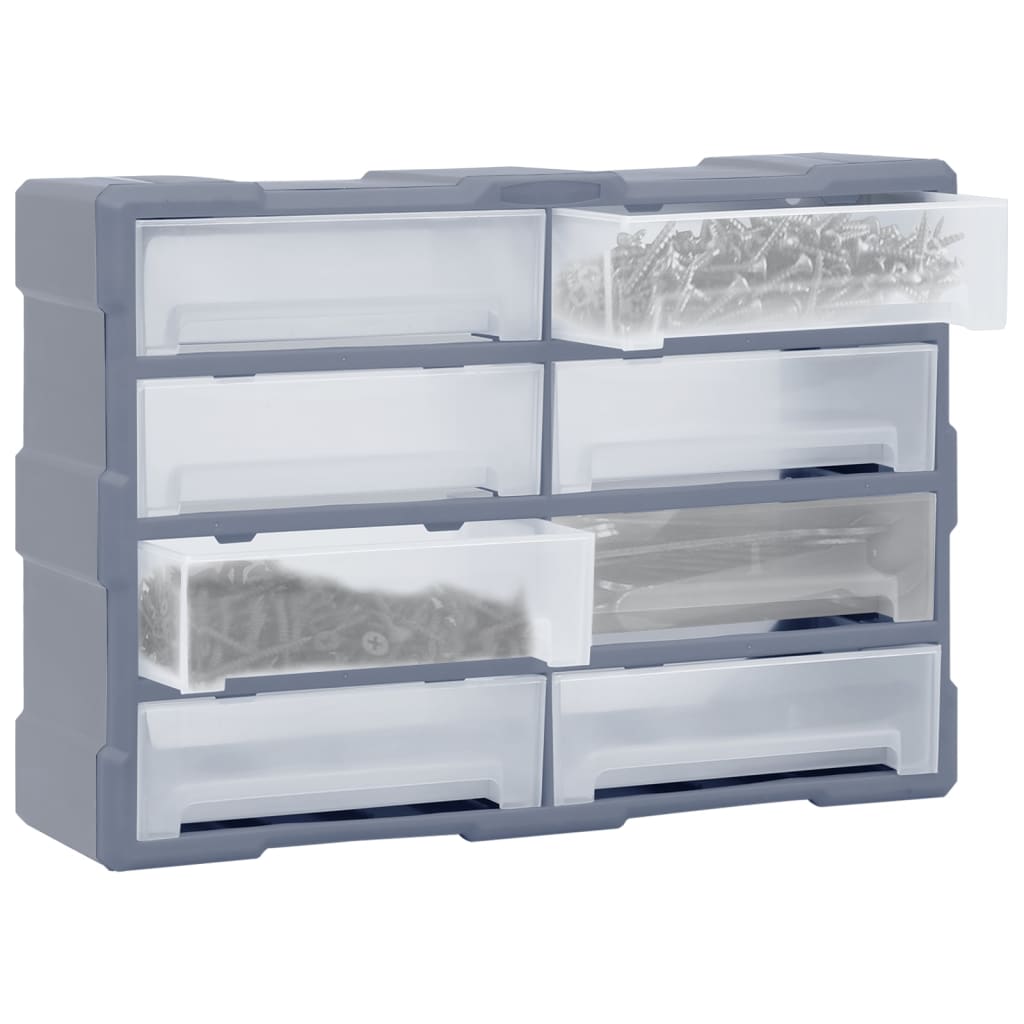 Mobile Contenitore con 8 Cassetti Grandi 52x16x37 cm