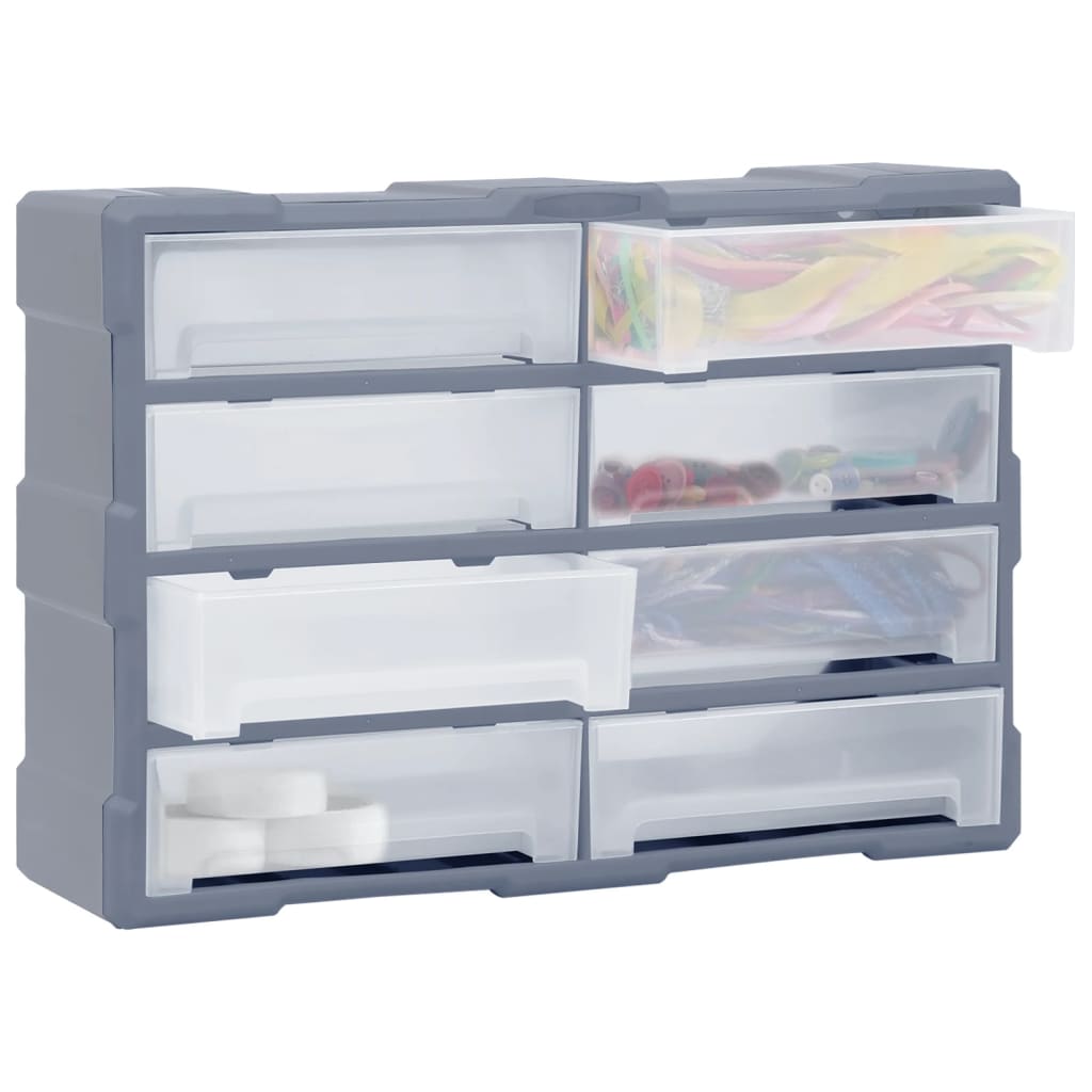 Mobile Contenitore con 8 Cassetti Grandi 52x16x37 cm
