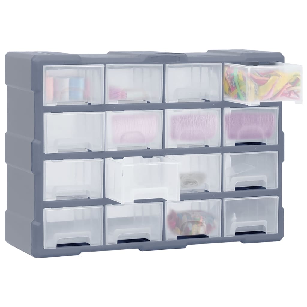 Mobile Contenitore con 16 Cassetti Medi 52x16x37 cm | homemem39