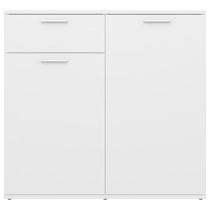 Credenza Bianca 80x36x75 cm in Legno Multistrato - homemem39