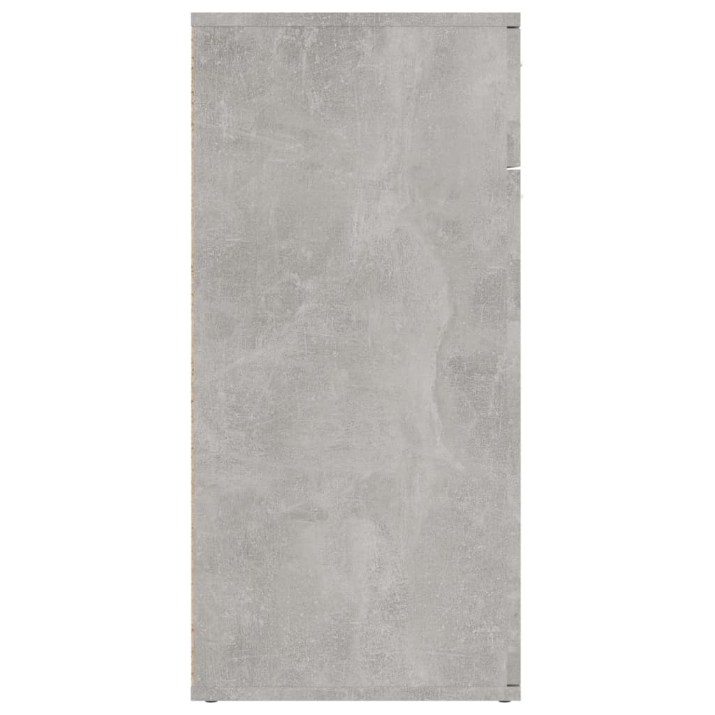 Credenza Grigio Cemento 80x36x75 cm in Legno Multistrato - homemem39
