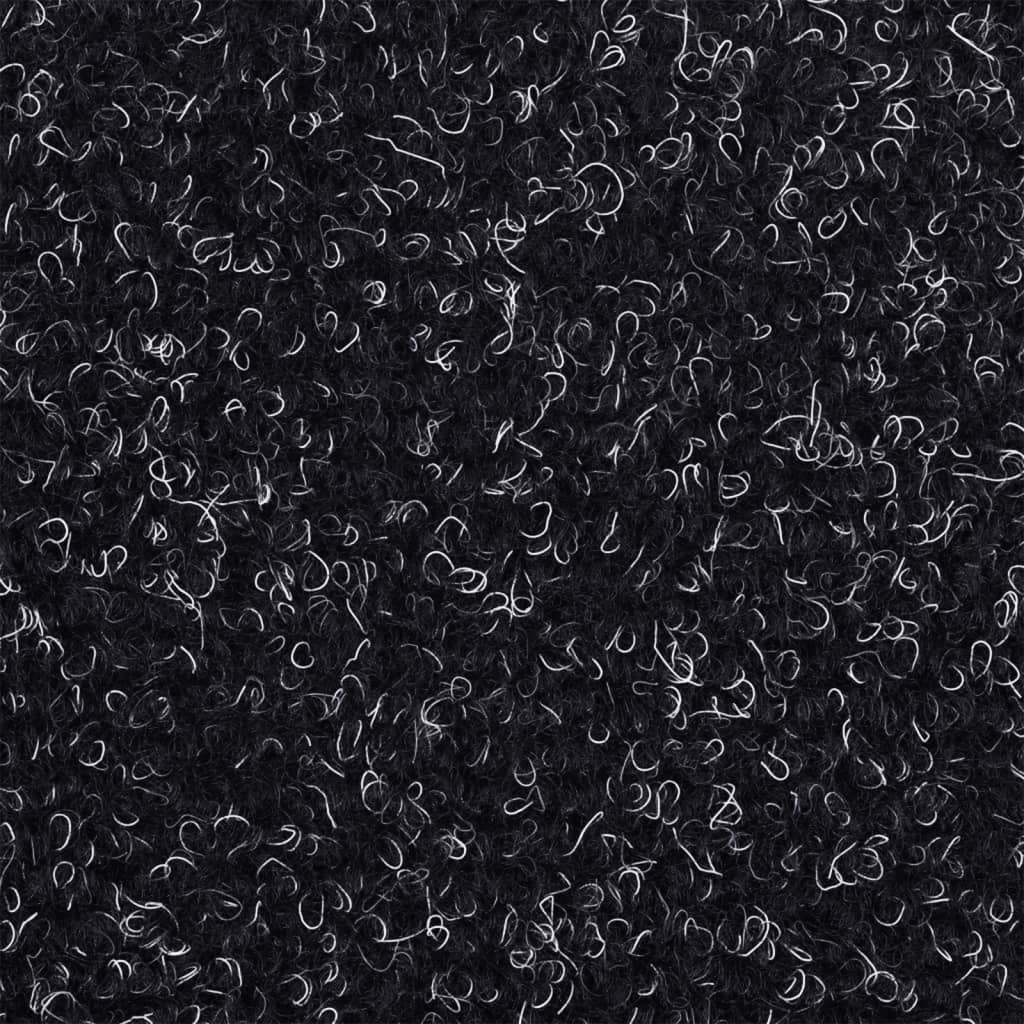 Tappetini per scale autoadesivi 10 pz 65x21x4 cm neri semicircolari grandi - homemem39
