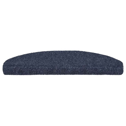 Tappetini per scale autoadesivi 5 pz 65x21x4 cm blu semicircolari grandi - homemem39