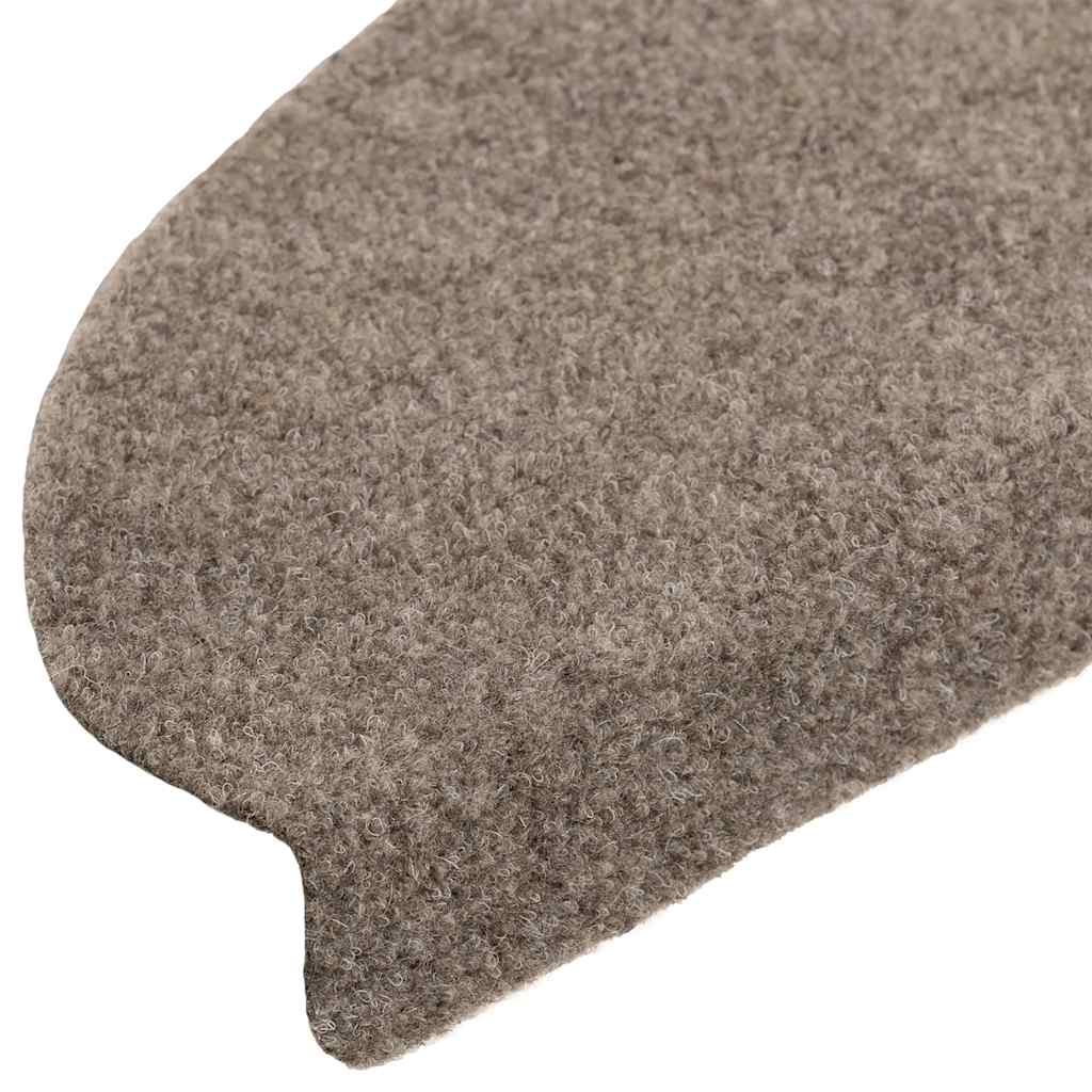 Tappetini per scale autoadesivi 5 pz 65x21x4 cm beige semicircolari grandi - homemem39