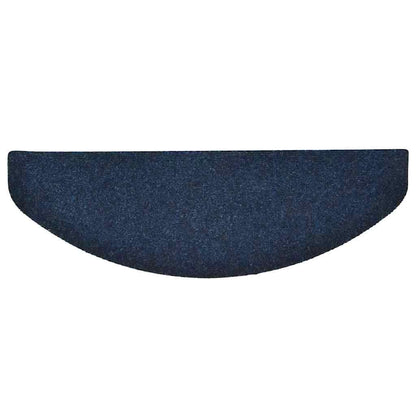 Tappetini per scale autoadesivi 5 pz 65x21x4 cm blu navy semicircolari grandi
