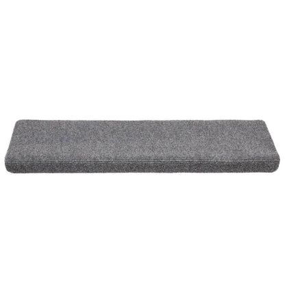 Tappetini per Scale Agugliati 10 pz 65x21x4 cm Grigio Chiaro - homemem39