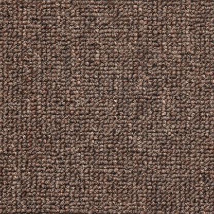 Tappetini per scale 10 pz 56x17x3 cm Marrone caffè Semicircolari