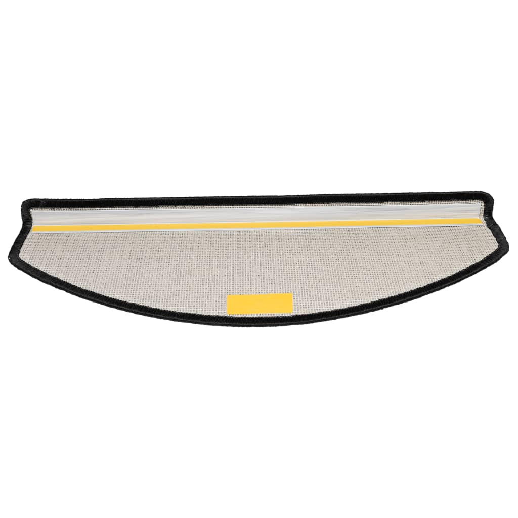 Tappetini per scale 10 pz 65x24x4 cm Antracite Semicircolari Grandi