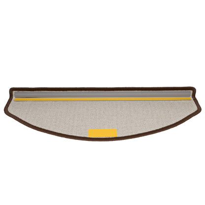 Tappetini per scale 10 pz 65x24x4 cm Marrone caffè Semicircolari Grandi