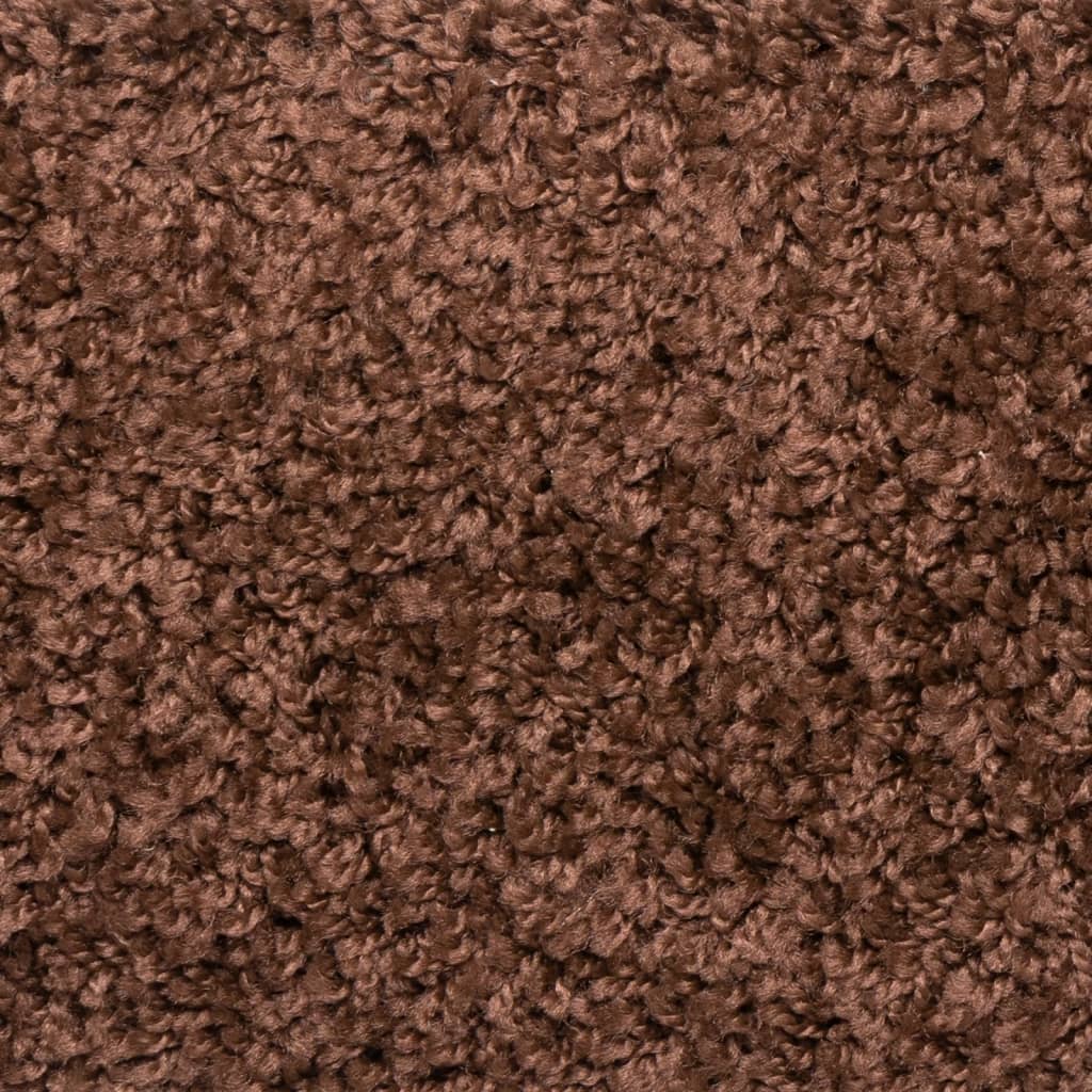 Tappetini per scale 10 pz 56x17x3 cm Marrone Semicircolari - homemem39