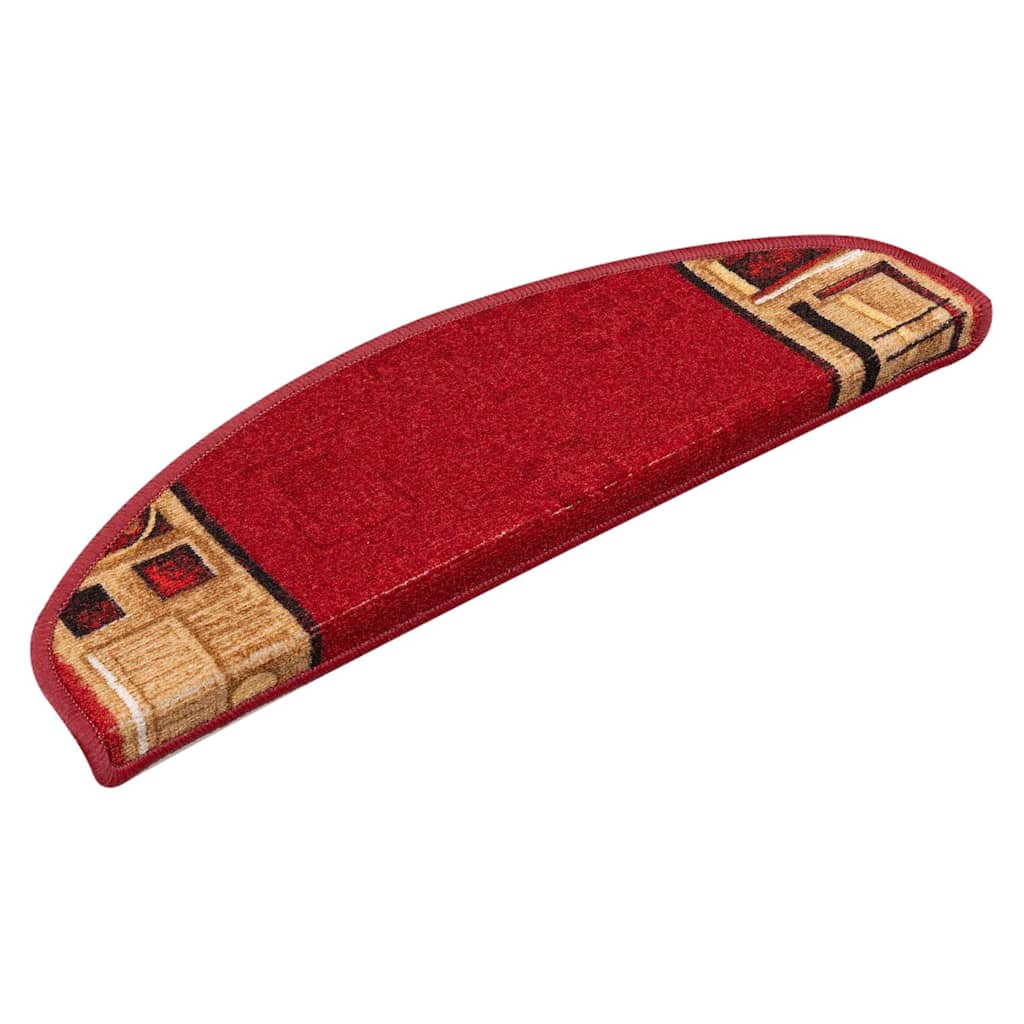 Tappetini per Scale Autoadesivi 10 pz 65x21x4 cm Rossi
