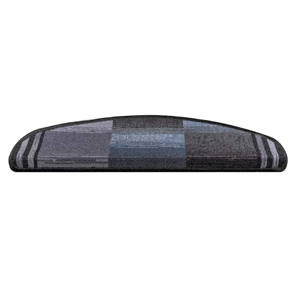 Tappetini per Scale Autoadesivi 5 pz 65x21x4 cm Nero e Grigio