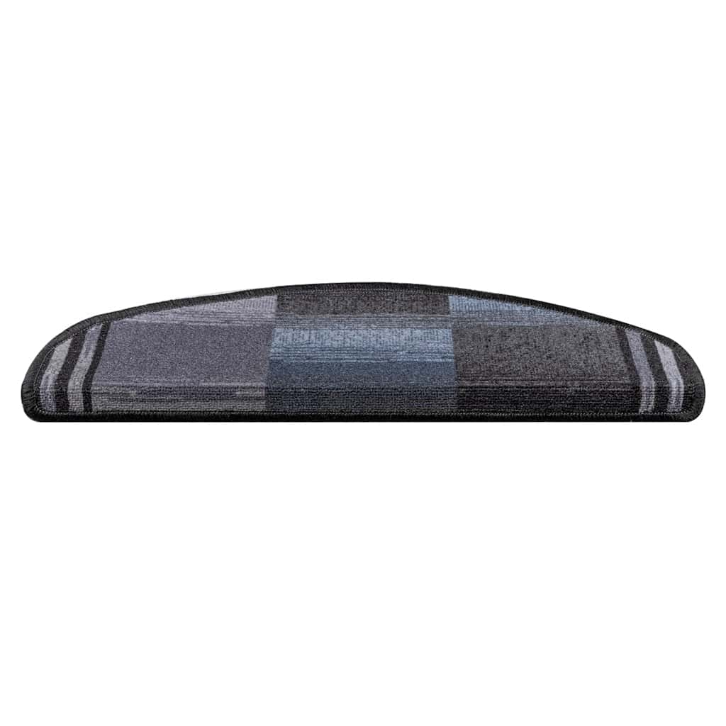 Tappetini per Scale Autoadesivi 10 pz 65x21x4 cm Nero e Grigio
